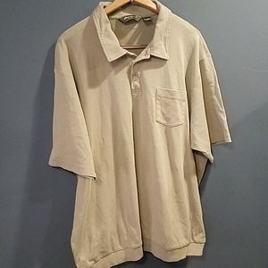 Eddie Bauer 3 button short sleeve polo shirt Tall 3X